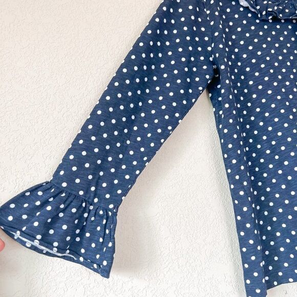 NWT! Crewcuts Polka Dot Ruffle Shirt, Size 10 - Picture 2 of 4